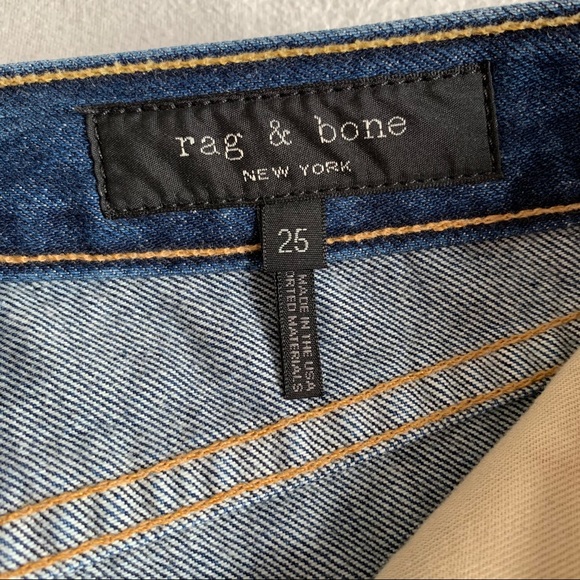 NWT RAG AND BONE high rise raw cut ankle jeans - Picture 6 of 16